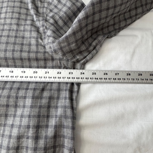 Joseph Abboud‎ Men's Long Sleeve Button Up Shirt Check Gray Size X-Large Casual - Picture 7 of 11